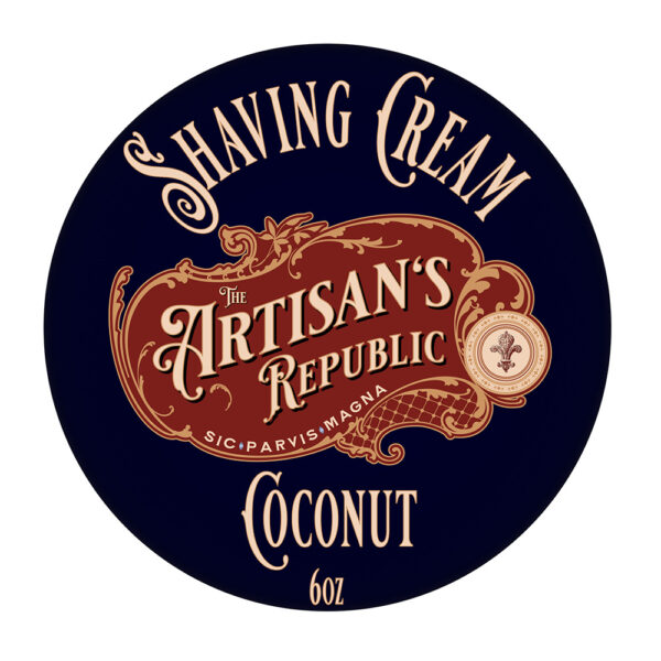 Coconut Shaving Cream - Label
