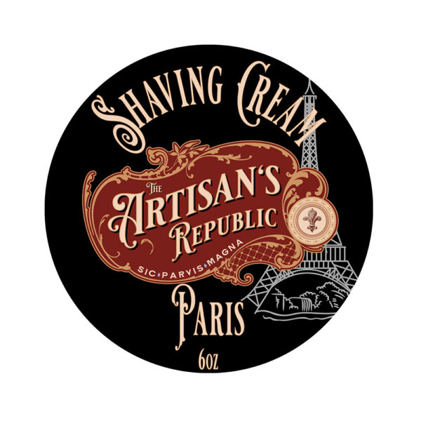 Paris Artisan Shaving Cream - Label