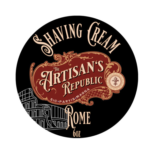 Rome - Artisan Shaving Cream - Label